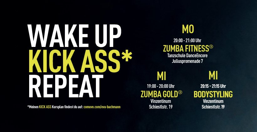 EvaFamosa's tweet photo. Frisch aus der Osterpause starten wir heute wieder mit dem vollen Wochenprogramm. Adieu Schokohasen und Nougateier, jetzt kommen die Sommerkurse 💪💪
MO, 20-21Uhr #ZumbaFitness bei #DanceEncore
MI, 19-20Uhr #ZumbaGold im Vinzentinum
MI, 20:15-21:15Uhr #Bodystyling im Vinzentinum https://t.co/ItfDMw5U9r