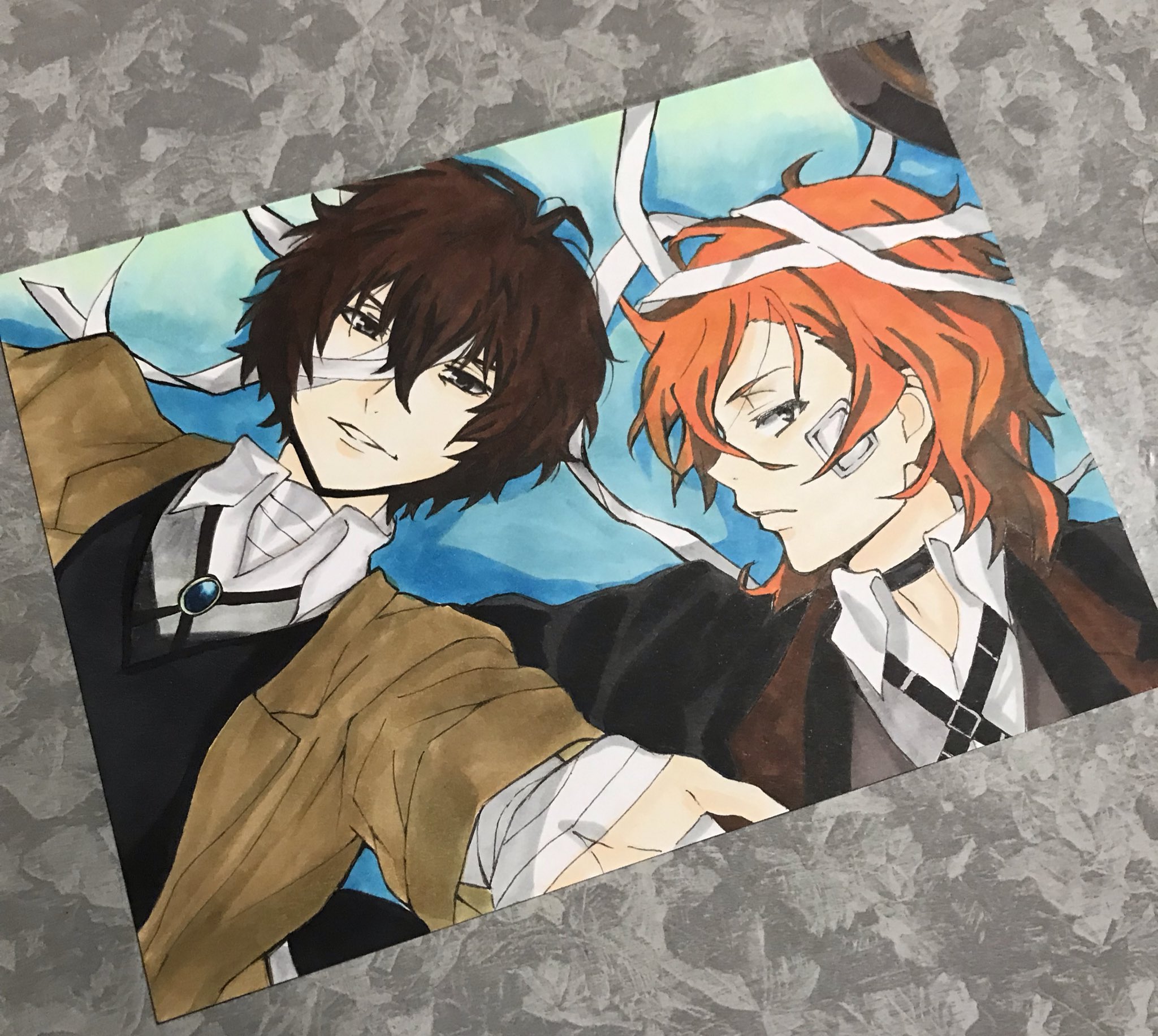 Akane 双黒完成です 文豪ストレイドッグス 双黒 太宰治 中原中也 イラスト T Co Pnzhhovgta Twitter