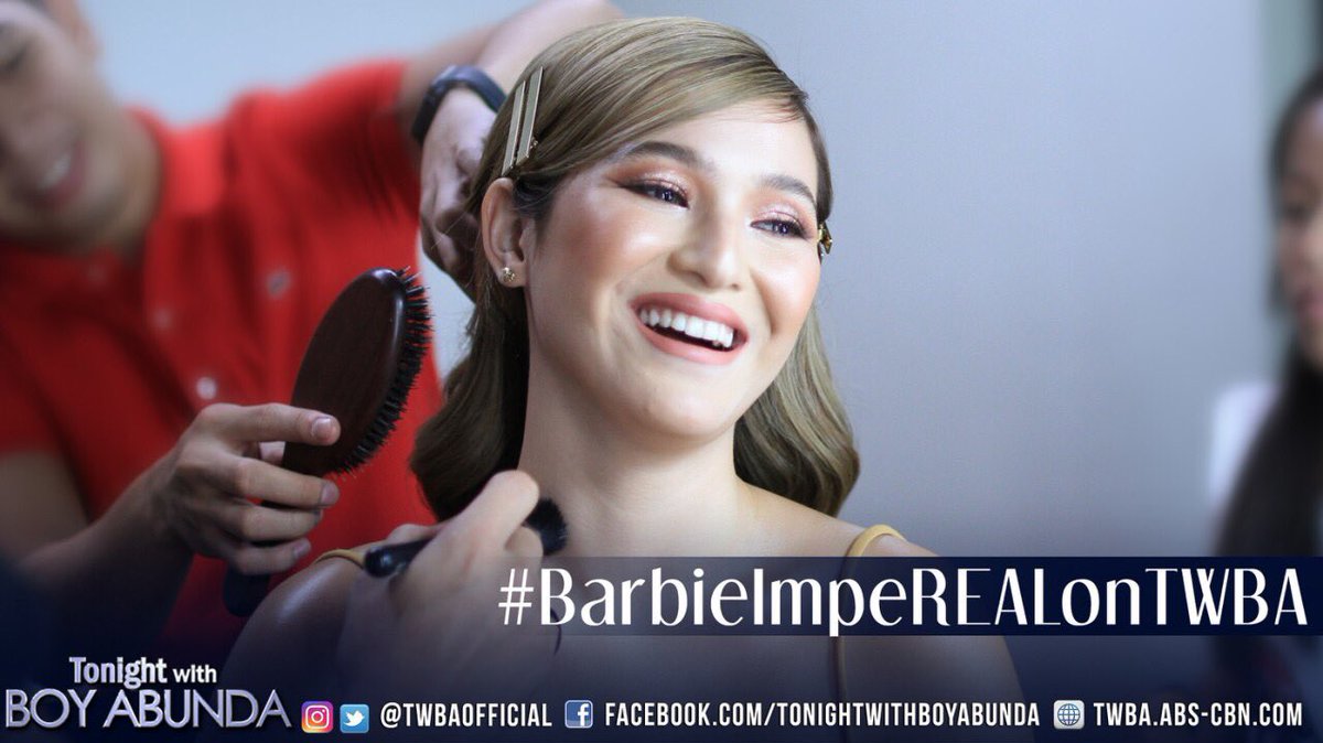 TWBAofficial's tweet photo. Sobrang blooming naman ng makakasama natin tonight! One of the most real person that we know! Abangan si Barbie Imperial on TWBA! #BarbieImpeREALonTWBA https://t.co/LouwlkCUzU
