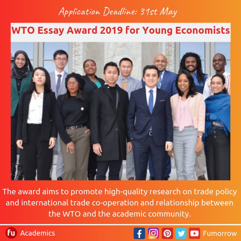 Apply Now for The annual WTO Essay Award wto.org/english/news_e…

Eligible Regions: Open for All

#essay #contest #essaywriting #contestalert #essayplanning #essaywriters #contests #essaywritinghelp #contestgram #essaycollection  #essaydeadline
 #upcoming #fumorrow.