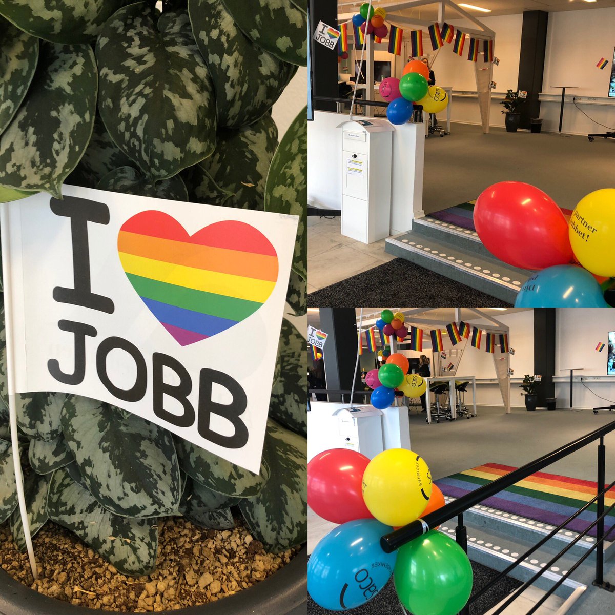 Växjö Pride denna vecka! För ett öppnare, friare och mer kärleksfullt Växjö. #växjökommun #växjöpride #arbetsformed