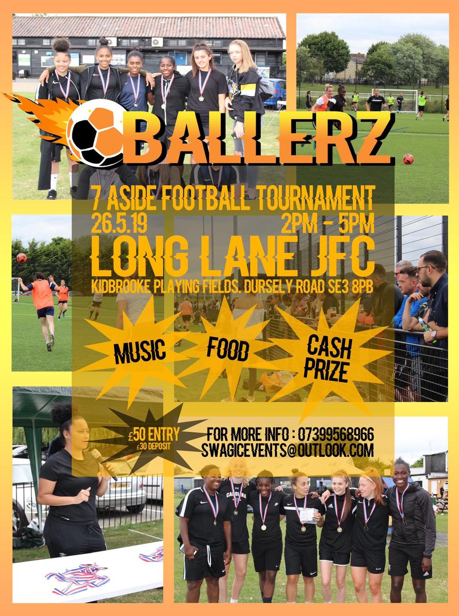 NEWS: Ballerz Female 7aside football tournament. Cash prize for the winner, do you think you are a baller? Sign up now <a href="/KentFA/">Kent FA ⚽</a> <a href="/LondonFA/">London Football</a>