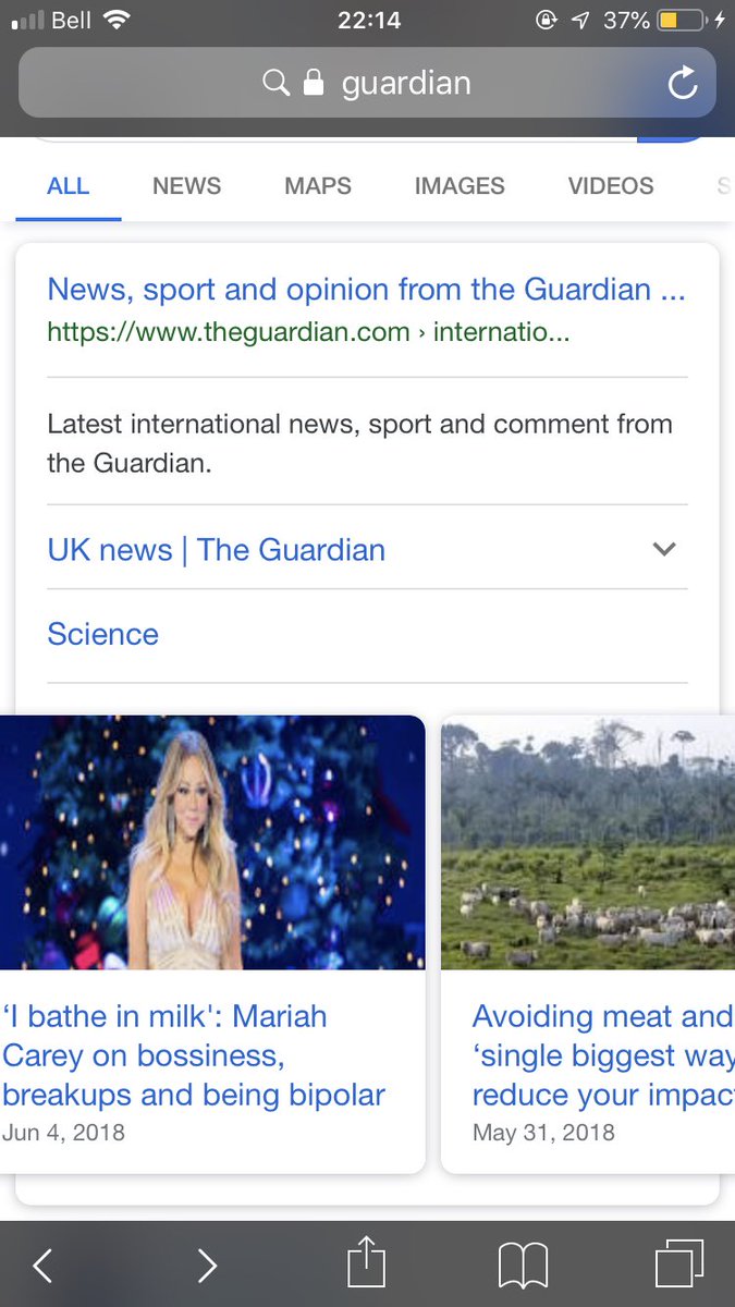 Nice juxtaposition between two of the suggested <a href="/guardiannews/">Guardian news</a> articles.. <a href="/MariahCarey/">Mariah Carey</a>