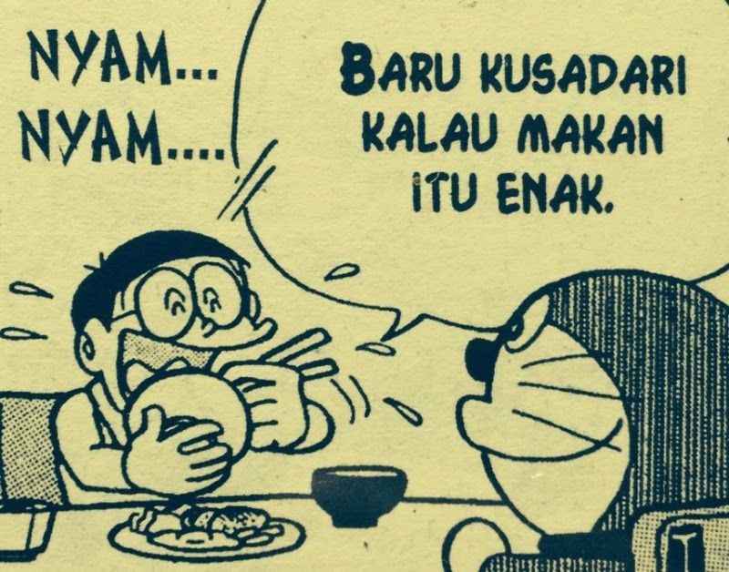 DoraemonHariIni's tweet photo. #DoraemonHariIni: Selamat berpuasa. Berikut ramalan reaksi banyak saudara kita ketika matahari terbenam nantinya.
(Vol. 19, 1980/DHI Juni 2015) https://t.co/vxBvX7C1Iw