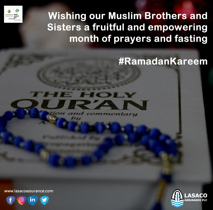 LASACOAssurance's tweet photo. Wishing our Muslim Brothers and Sisters a fruitful and empowering month of prayers and fasting.
Ramadan Kareem
#RamadanMubarak #RamadanKareem #LASACOCare https://t.co/5yrEDMSCRY