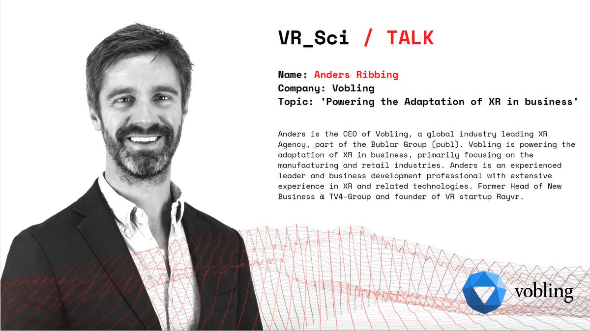 Vobling's tweet photo. We're excited to announce that we are gold sponsors and the main XR Development partner of VR_Sci Fest. See you May 10-11! 🥳
#VRSciFest2019 #VRTalks #Vobling #KTH #VR #VirtualReality #AR #AugmentedReality #XR #Bublar https://t.co/UBrpxcfBeZ