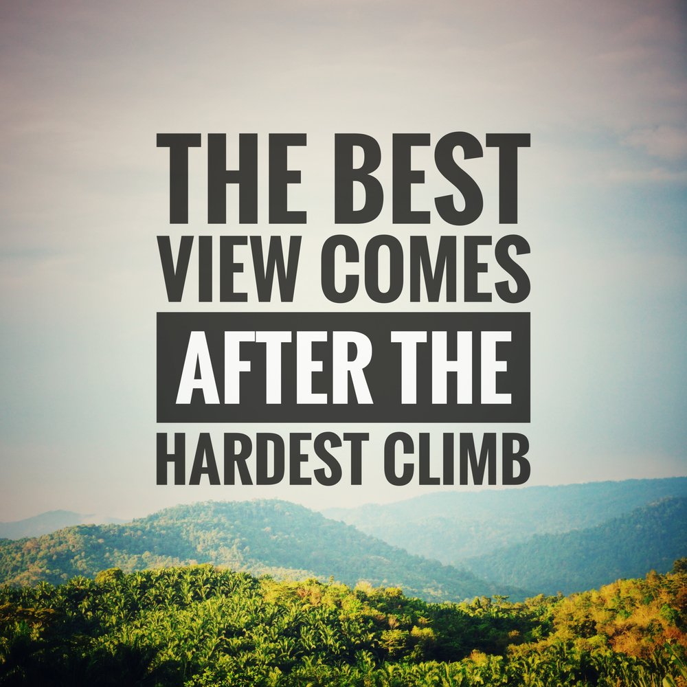 kathryntkemp's tweet photo. At times when you are working hard, remember to look up and see how far you've come. Stop and cherish the view. Celebrate your successes along the way. https://t.co/QGP40vw1XT