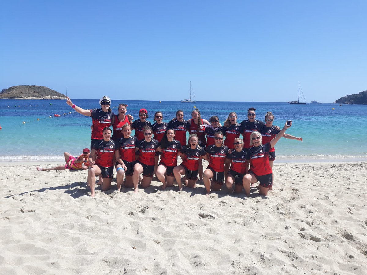 Our Women's 1st XV came 3rd overall and only lost to the eventual winners. Great weekend of rugby but even better memories made #magaluf #majorcabeachrugby #beach #rugby #memories