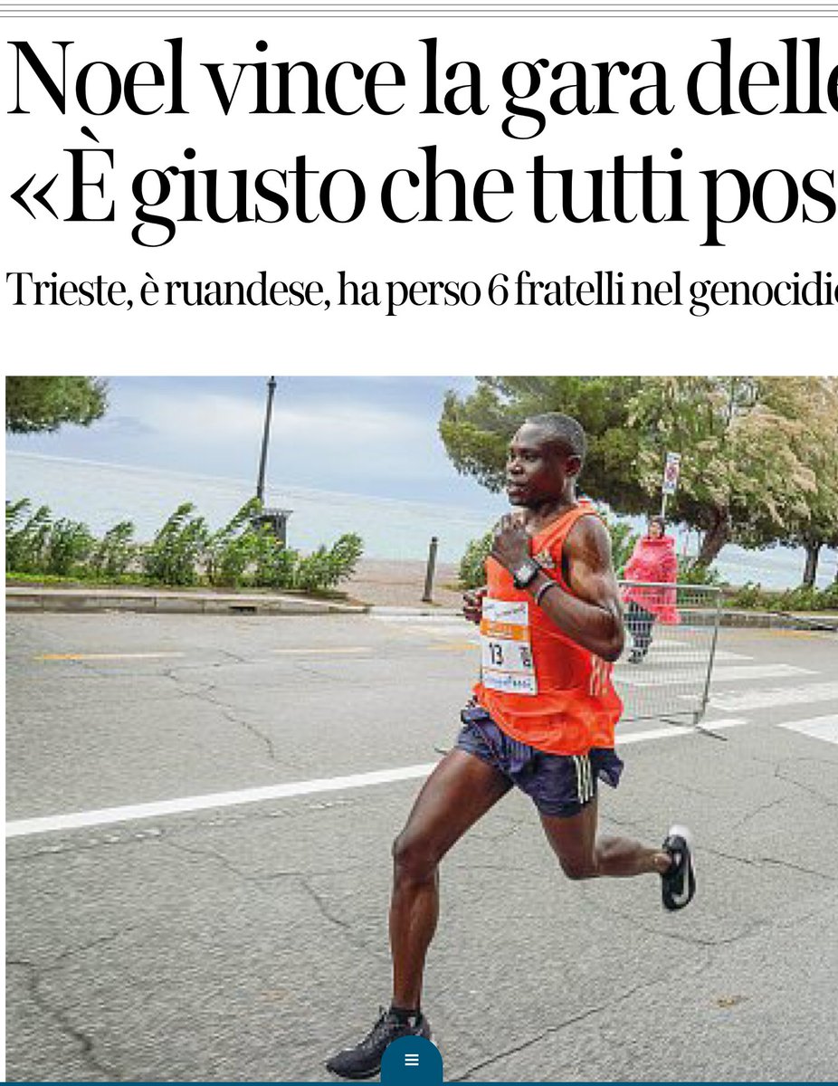 marialauraconte's tweet image. La notizia più bella del giorno. Ruandese il maratoneta vincitore a Trieste. #Ruanda 25 anni dopo. #run2live #rassegnastampa