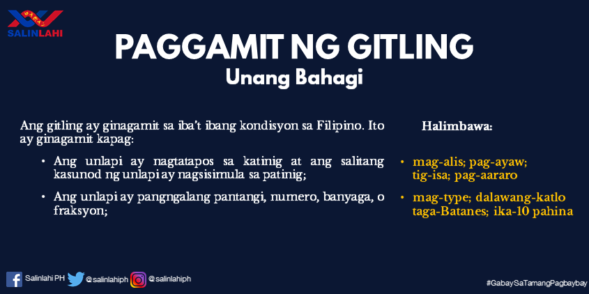 Tamah Paggamit Ng Gitling