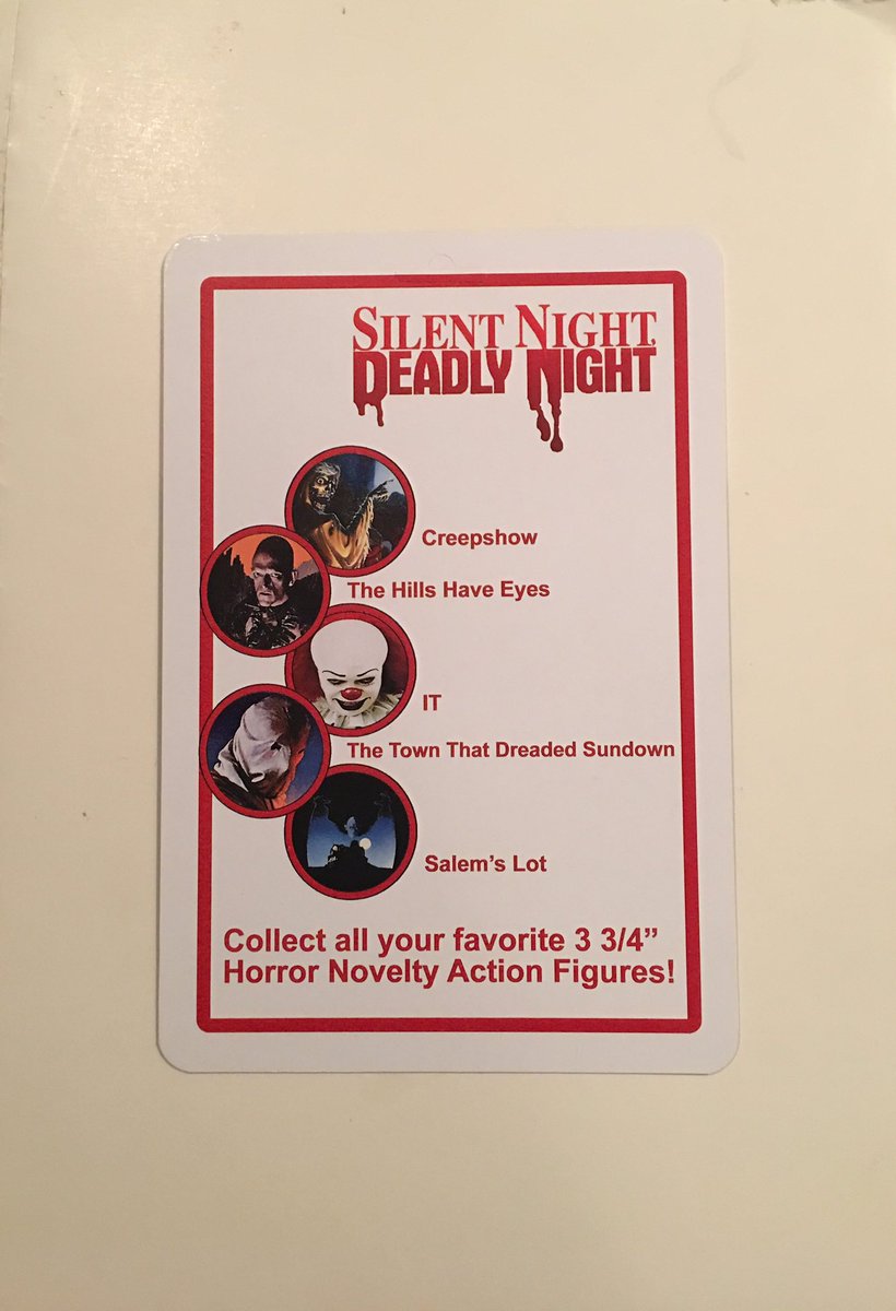 Had my Silent Night Deadly Night 2 Custom signed by Eric Freeman &amp; Robert B. Wilson sign another cardback from part 1 while in town. Eric loved the figure and traded me one for signing mine! Too cool! #silentnightdeadlynight2 #EricFreeman #findingfreeman #SilentNightDeadlyNight