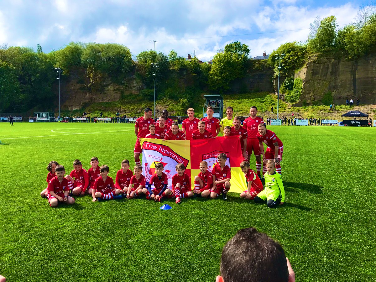 Great day up the rock with <a href="/the_nomads/">Connah's Quay Nomads FC</a> U8’s, Mascots yesterday at the Welsh Cup Final after a class performance V <a href="/TnsAcademy/">The New Saints Academy</a> #LittleMagicians⚡️⚽️🔴