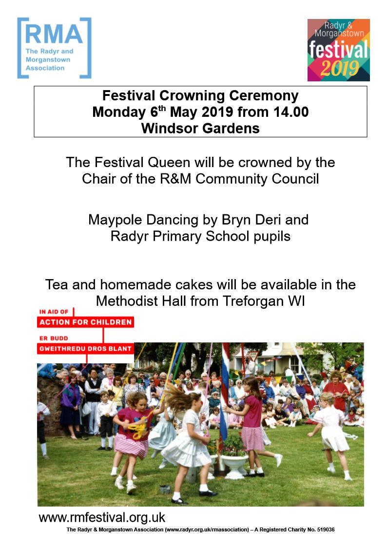 RMHub's tweet photo. #RMFestival2019 Today starts with the Fun Run at 10.30am from Radyr Primary School followed by the Festival Crowning Ceremony from 2pm and then the Children's tea party for under 11s at Morganstown Village Hall at 4pm https://t.co/d0cyr1MS9E