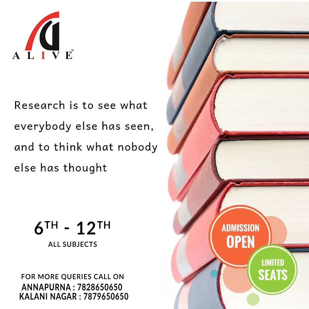 IndoreAlive's tweet image. #education #life #preparingforlife #lifeofeducation #important #importance #essenceoglife #newbatch #witty #geekstuff #joinnow #institute #prepare #iit #iitjee #aliveindore #coaching #institute #prepratoryschool #bethebest