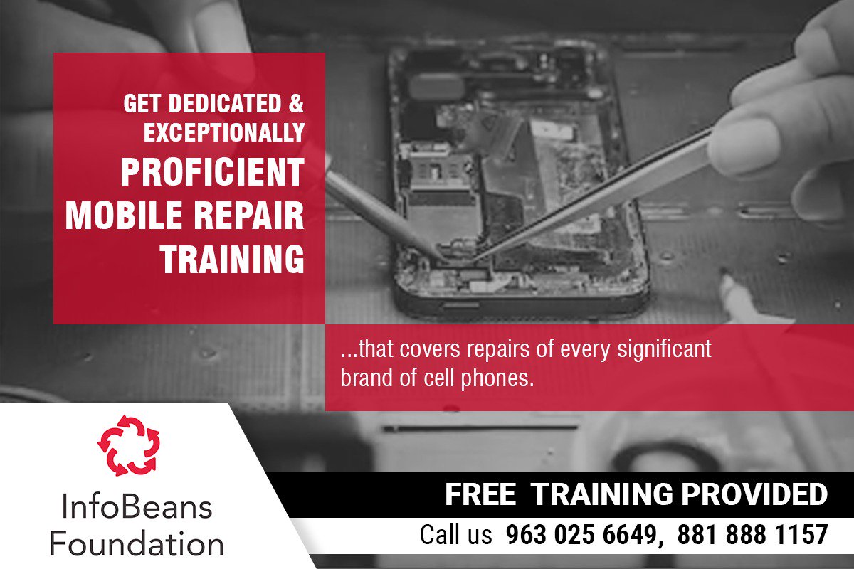 IBS_foundation's tweet photo. For registrations, please call: +919630256649, 881 888 1157 or write to us at foundation@infobeans.com
#MobileRepairingTraining #MobileRepairingCourse #MobileRepairing #Training #ComputerTraining #FreeTraining #Infobeans #InfobeansFoundation #Indore #India https://t.co/53I4eRpyQp