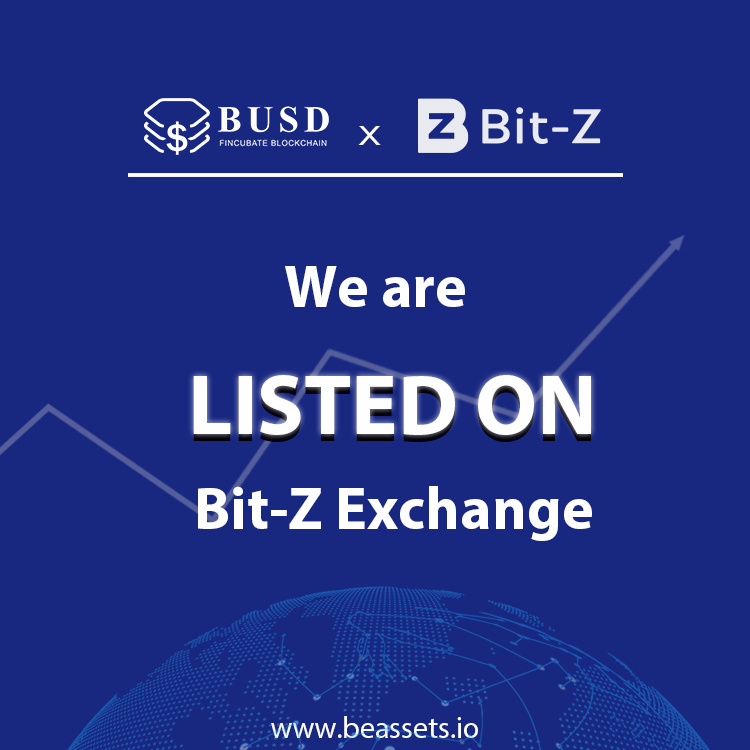 BUSD lands on Bit-Z Exchange! 🥳 <a href="/BitZ_Group/">Bitz Group</a> 
📈Trading for BUSD/USDT, BUSD/BTC &amp; BUSD/ETH will open very soon. Standby for next updates.

#BUSD #Stablecoin #cryptocurrency #blockchain #USDT #BTC #ETH