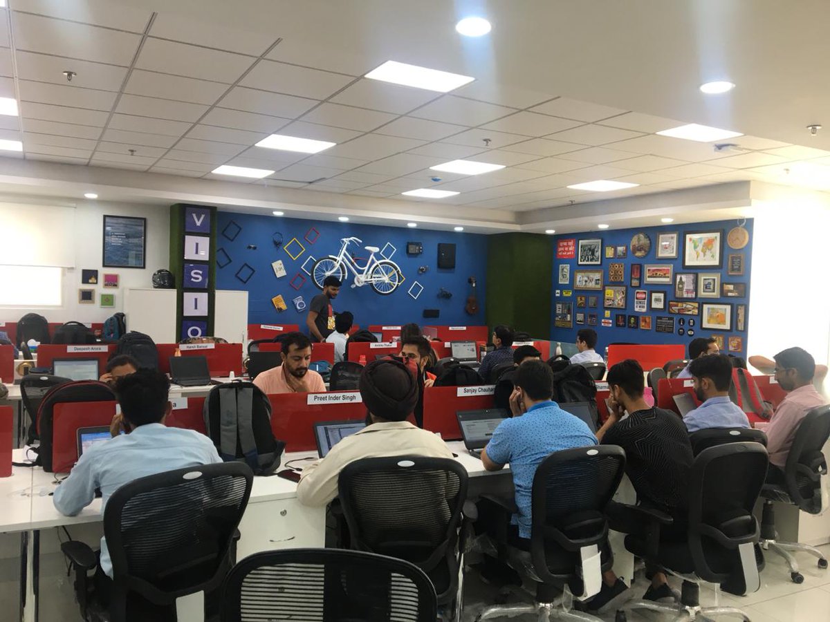 DiGiSPICE_off's tweet photo. Our Mohali office has a new Address! 
We are proud to announce that our Chandigarh and Mohali offices have moved to a new office location. Here is a glimpse of our all-new super-cool workplace! https://t.co/Li17oQ2vdy