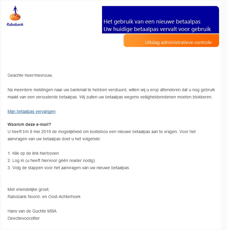 barbaragroen's tweet photo. @Rabobank hi! Ik kreeg bijgaande fraudepoging binnen van een aanvraag@aanmeld-omgeving.nl. Groet, Barbara https://t.co/M4gmeuBIJE