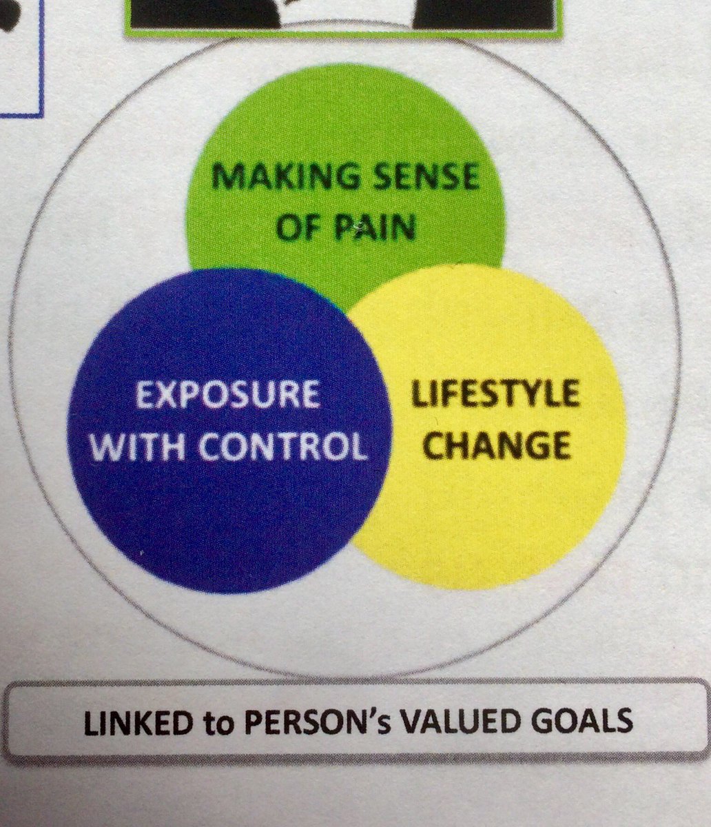 I love this addition of “linked to person’s valued goals” and the less linear journey since last workshop of @PeteOSullivanPT. #personcentered #CFT2019