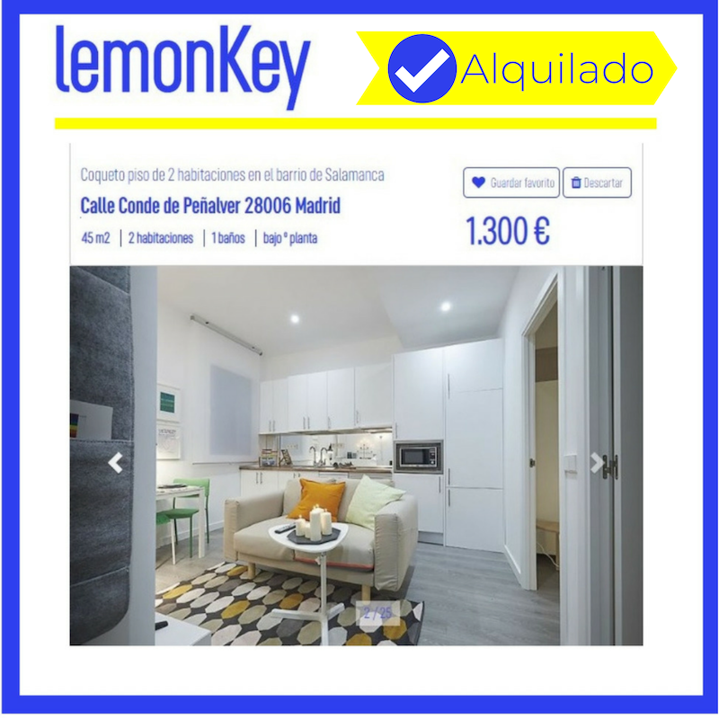 LEMONKEYSpain's tweet photo. 🍋 Alquila⎮Os dejamos un súper piso recién alquilado en Madrid.
Si quieres alquilar tu inmueble sin exclusividad, ni letra pequeña visita nuestra web ⇢ https://t.co/SOFFBd5KYI
#lemonKey 🍋🔑 #inmobiliaria #Alquilar #RealEstate #Portalinmobiliario #alquilar #piso #Madrid #Rent https://t.co/FDCXvjxicD