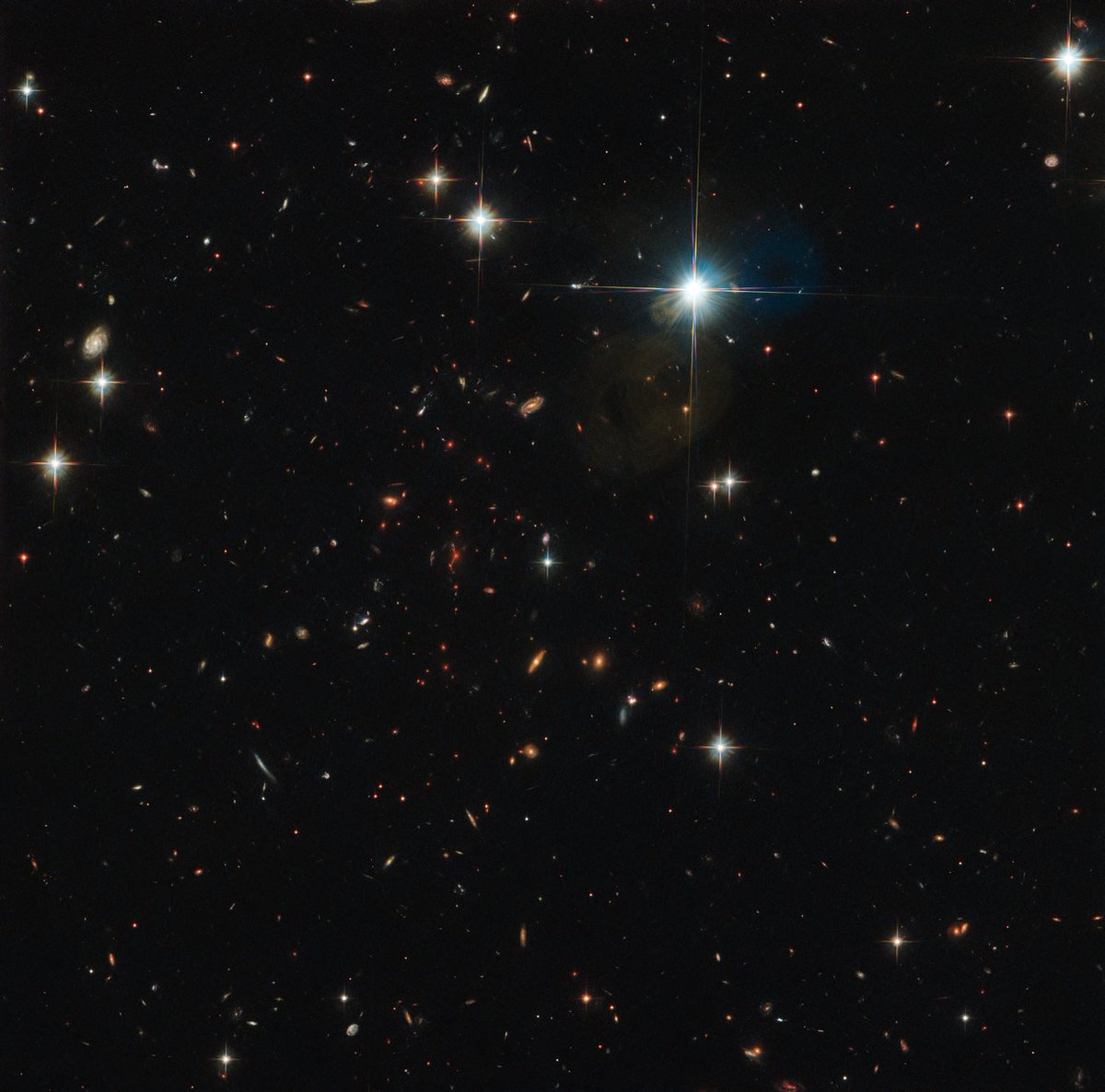 HUBBLE_space's tweet image. Hubble Picture of the Week - Distant and ancient Credit: @ESA / @Hubble_Space &amp;amp; @NASA, I. Karachentsev et al., F. High et al. socsi.in/B5aTI