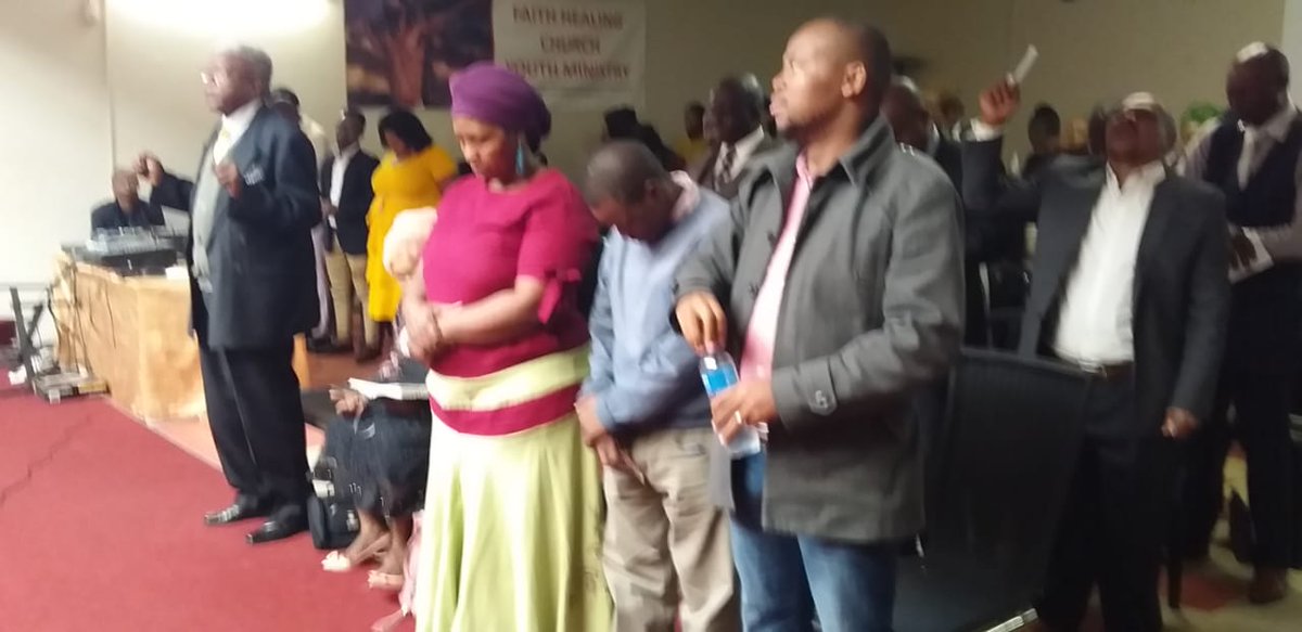 ACMServants's tweet photo. @BoasThipe, the National Organiser attended and received blessings on behalf of @ACMServants at Restoration of the Lord Church, Delft, Western Cape. #VoteACM https://t.co/2FzJWWR4Kl