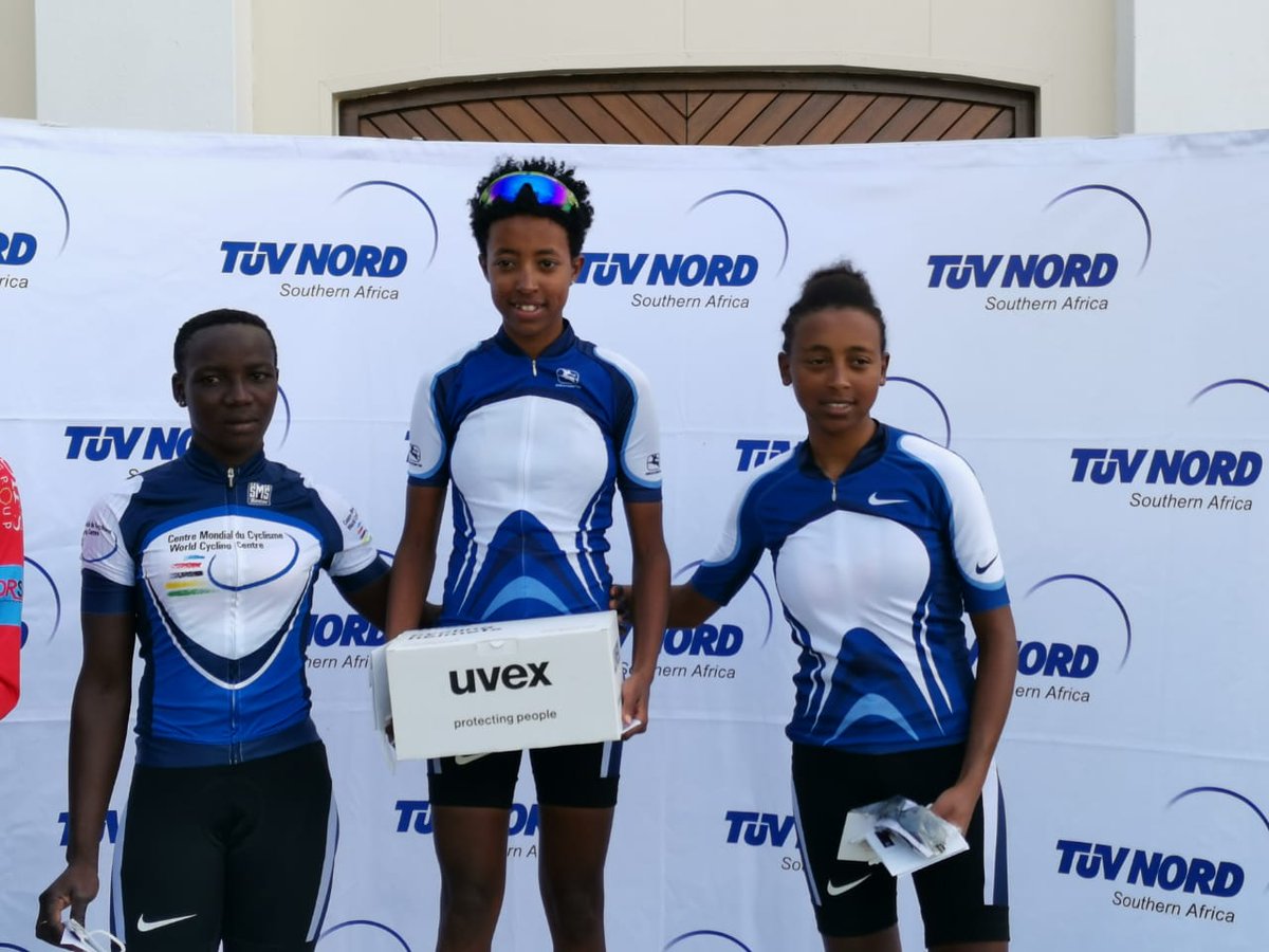 WCCAfrica's tweet photo. A good weekend of racing for our @WCCAfrica team at Cyclopaths WP racing league. Byiza 1st Junior, 4th overall and the ladies taking 1st (Birikti), 2nd (Danait) &amp; 3rd (Awa). Thanks to all for the race organization. @WPRoadCycling https://t.co/7rePogVpk1