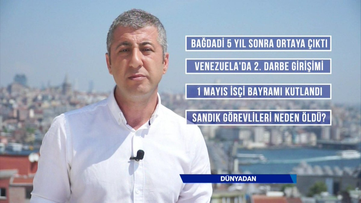 Terör örgütü DEAŞ lideri Bağdadi, yeni videosunda hangi mesajları verdi? Hangi ülke Venezuela'ya müdahale planı yaptığını açıkladı? 1 Mayıs dünyada nasıl kutlandı? Detaylar, Enver Kaptanoğlu'nun hazırladığı Dünyadan'da ekrana geldi buff.ly/2V8ubpu