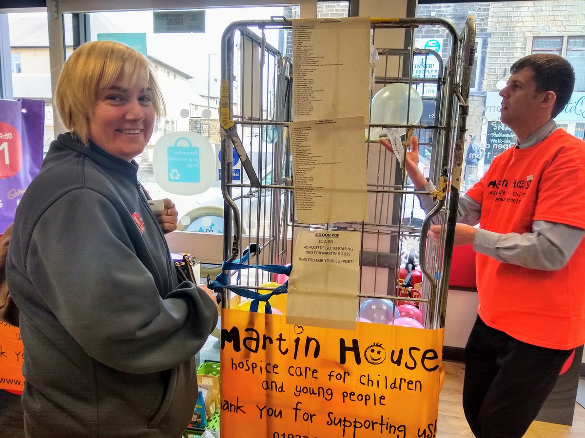 Big well done to Shirley and David for the Fun in raising £200.04 towards Martin house. Thanks again <a href="/farsleyvillage/">@farsley village</a> support @MH_EmilyCorp @MartinHouseCH