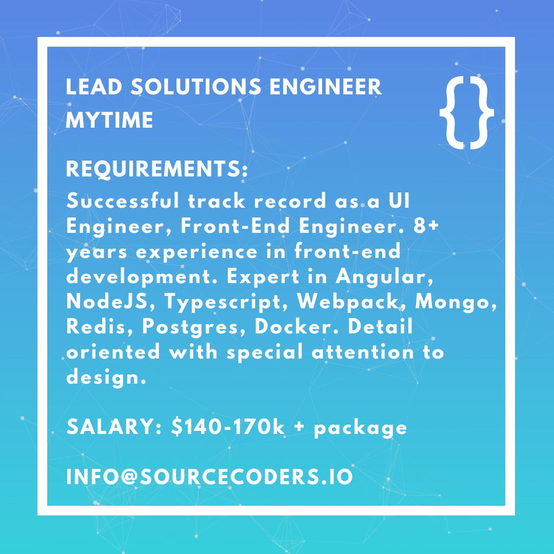 smarterclick's tweet image. Our client, BitGo, is looking for an experienced Senior Front-End Engineer who will join their Engineering Team in Palo Alto. 
For more information and to apply, head to: buff.ly/2ZQiiYK
#bitgo #sourcecoders #developer #engineer #techjobs #nowhiring