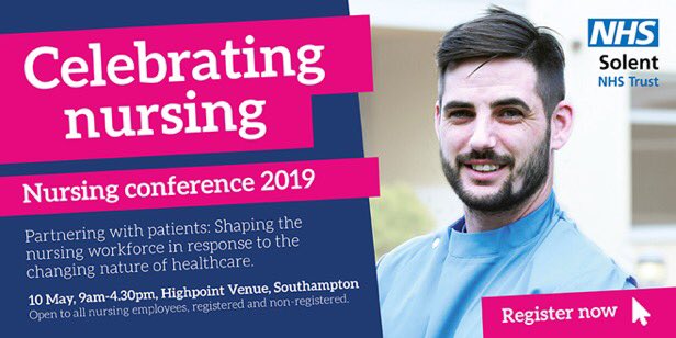 AAsaanderson's tweet photo. There are just 4 days to go to our nursing conference &amp; we are so excited to be celebrating the great work of our nurses, support workers, nursing associates &amp; associate practitioners. If you haven’t booked your place ther is still time. @SolentNHSTrust https://t.co/AXuPCukbCc