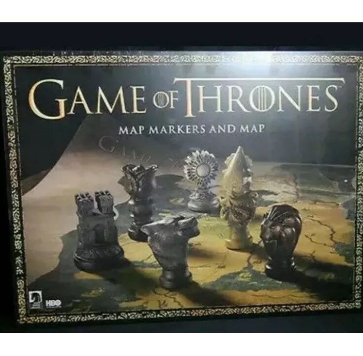 EmpireCollects's tweet photo. Plot along with our Game Of Thrones Heroes as they try to take control of the Iron Throne! This GoT Map and Markers set from Dark Horse is the perfect way to follow along with the show or make your own predictions of how the war plays out! https://t.co/Q23IU81Or7 https://t.co/mtZhm2Iftu