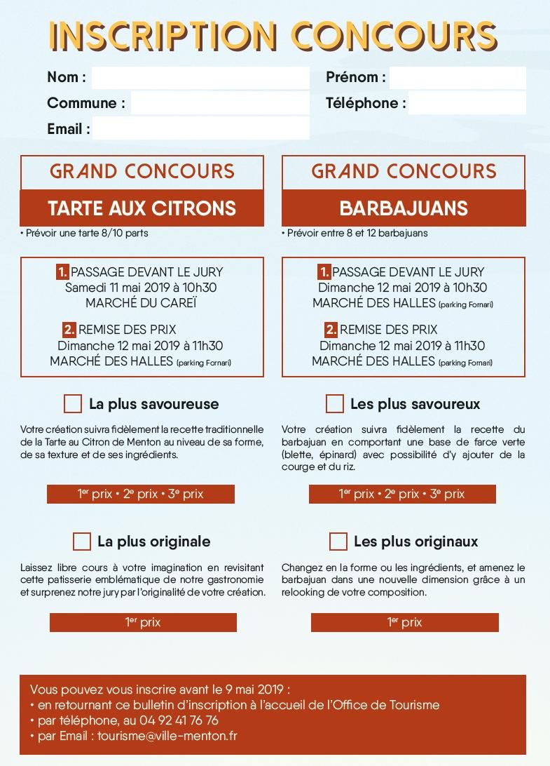 ActuMenton's tweet photo. Grand concours culinaire à Menton sur les spécialités locales :
Le samedi 11 mai 2019 au Marché du Careï sur le thème de la tarte au citron, et le dimanche 12 mai 2019 aux Halles Municipales sur le thème des barbajuans #Menton #Menton06 #CoteDazurFrance #Paca #FrenchRiviera https://t.co/x5ognwTuc2