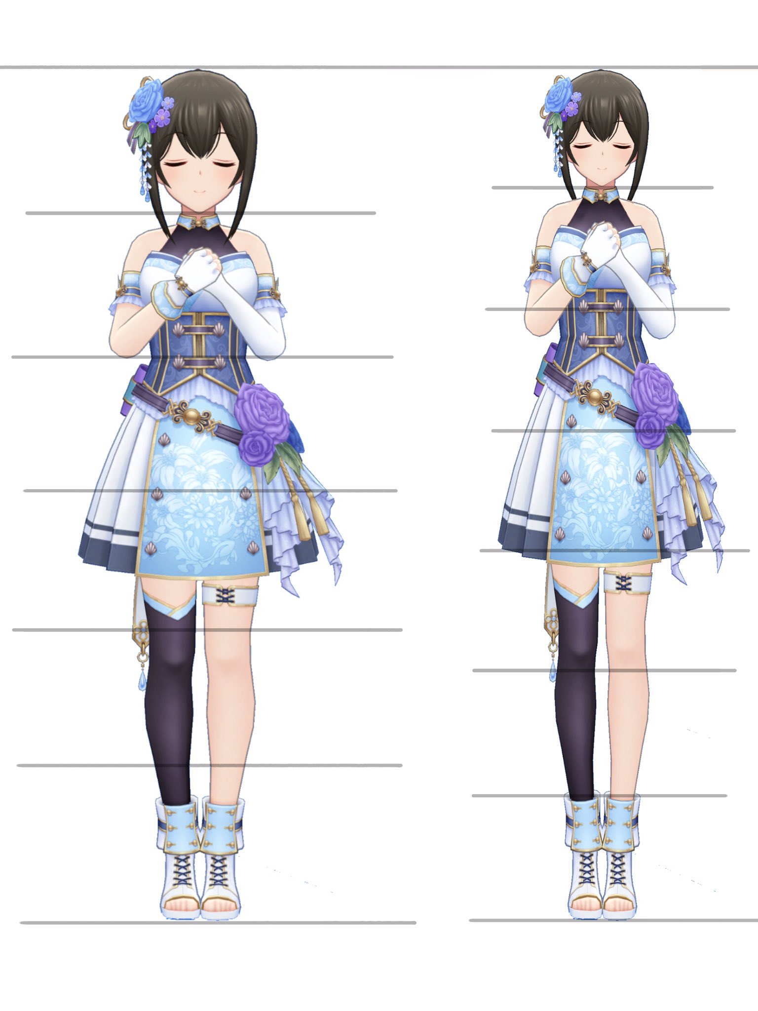 ひまら アイドルをリアル頭身に近づけてみたやつ 四枚目の画像を参考にしたら 140センチ台の桃華は およそ4歳相当 150センチ台のみくにゃんはおよそ7歳相当 160センチ台の文香でも9歳相当の頭身らしい アニメキャラだからデフォルメされてるとは言えここ