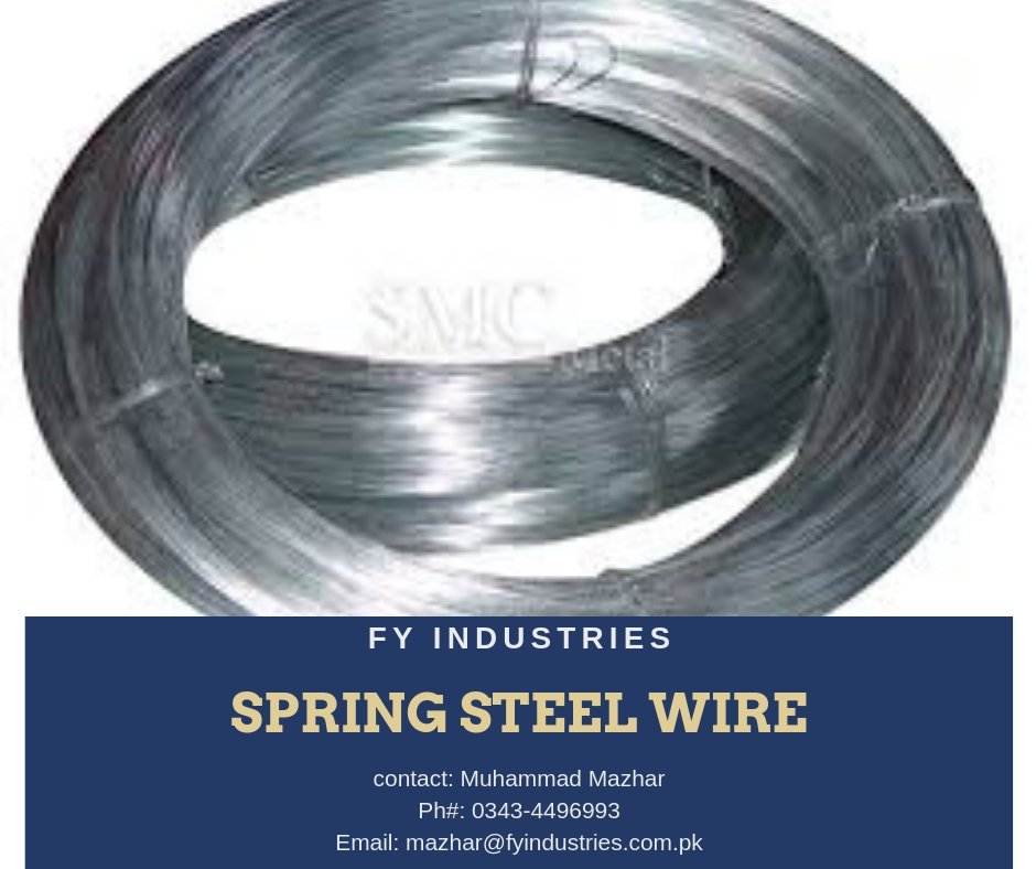 Muhamma37397662's tweet image. @Muhamma37397662 PVT LTD Lahore
Content: spring steel wire
THICKNESS: 1 MM TO 13 MM
Material:sup7, sup9, sup9A,sup10,sup12, 65Mn,60Cr3,etc
#fyinudstries #springsteel #springsteelwire #productsale
Contact: Muhammad Mazhar
Ph #: 03434496993