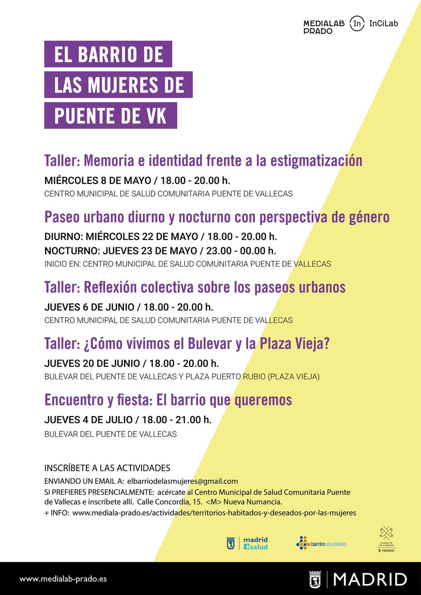 cmaransay's tweet photo. Este miércoles te esperamos en el taller de Memoria e identidad del proyecto El barrio de las mujeres de Puente de Vallecas. Compartiremos fotos y relatos y los compararemos con la imagen que dan del barrio los medios de comunicación https://t.co/PtxBGfUXUx https://t.co/6wHviA7ocC