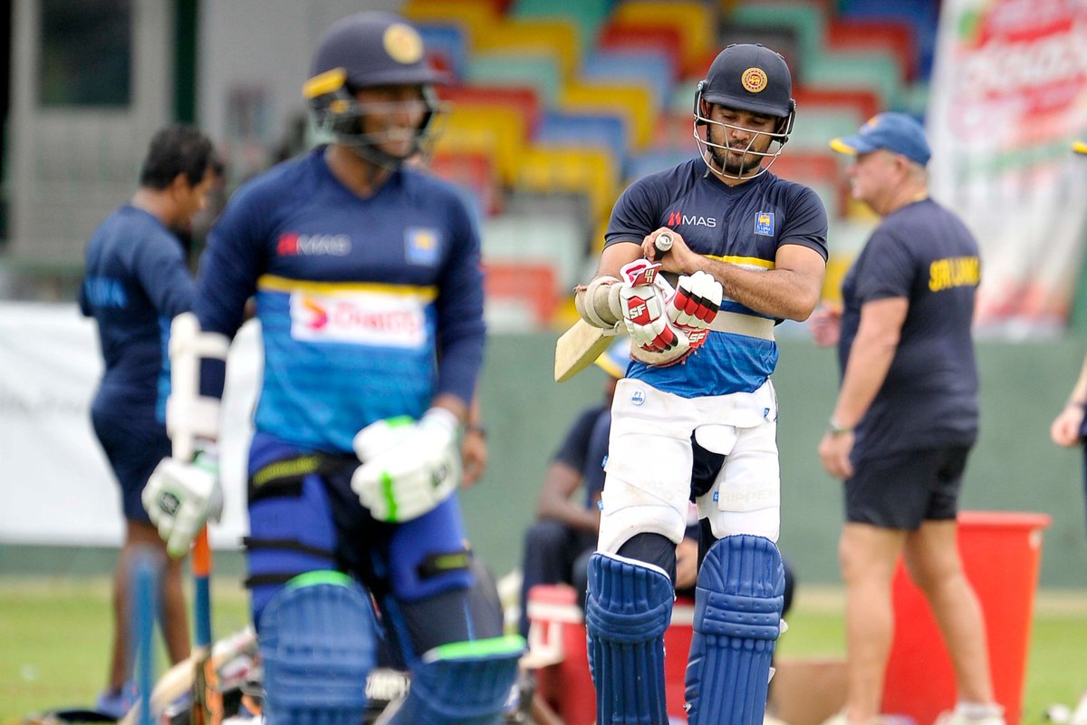 Sports360Now's tweet photo. #Cricket:
#SriLanka’s Cricket World Cup Team attended the final practice session at home on Friday. The team will leave the country on the May 7, 2019 to take part in the #ICC #CWC19, which will be held in #England and Wales from May 30 - July 14, 2019. https://t.co/4sAppV0dGZ