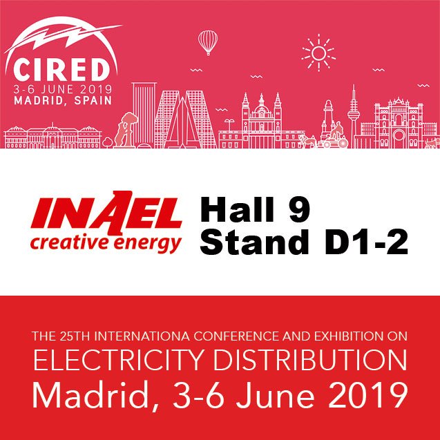Para afrontar con éxito los nuevos retos tecnológicos, <a href="/Inaelgroup/">INAEL Electrical</a> con la Plataforma Opengate de <a href="/ampliaiiot/">amplía)))</a> , ofrecemos equipos seguros y conectados. Te esperamos en CIRED 2019, del 3 al 6 de Junio de 2019 en Madrid . HALL 9, STAND D1-2