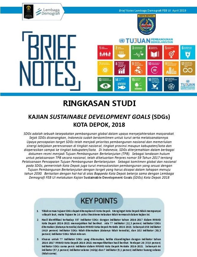 ldfebui's tweet photo. #BriefNotes
Unduh Brief Notes terbaru dari LD FEB UI mengenai “Kajian Sustainable Development Goals (SDGs) Kota Depok 2018” melalui tautan berikut:
https://t.co/S40yhYQyiT
#ldfebui https://t.co/is3293q2bx