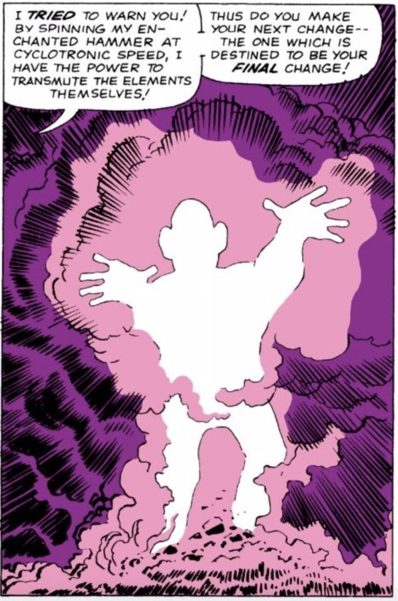CreelSpiel's tweet photo. And #Thor prevails, sending a gassy Creel away into the vastness of space! Pretty brutal ending for Creel.

A day or so ago Carl Creel was in jail, next he's just gas and floating in space. That would really play with your mind. https://t.co/s5rV9gmu04