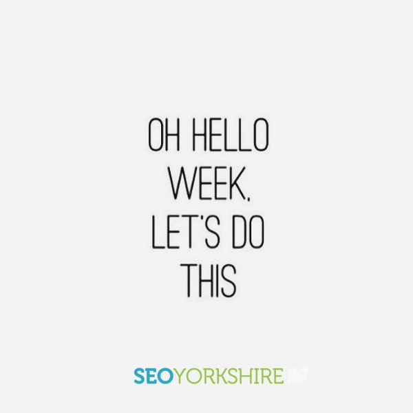 It's going to be a great week! ✨

Need a hand getting your business noticed in the online world?
Give us a call: 01226 720 756 📞
 
#monday #mondaymotivation #newweek #marketing