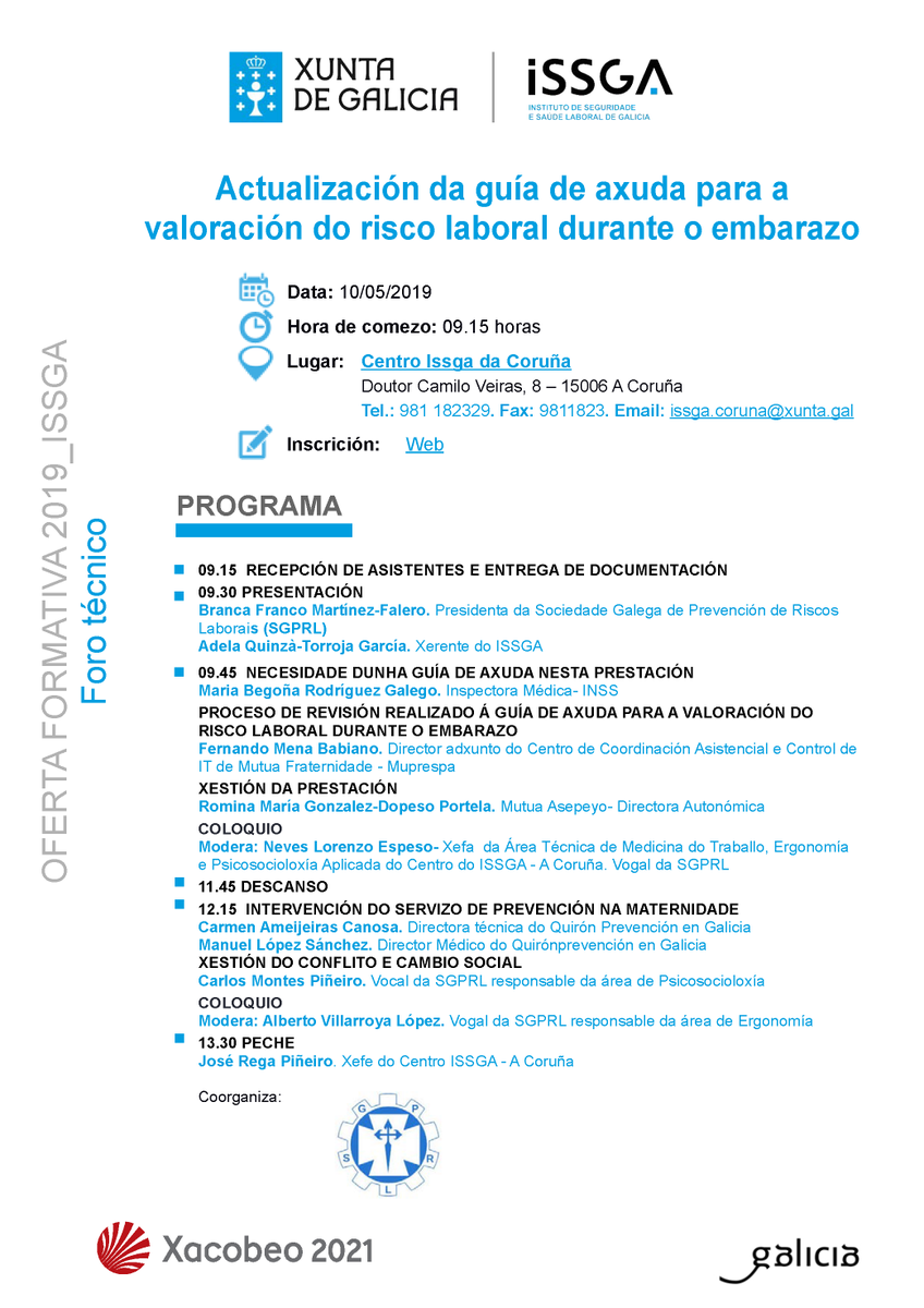Instituto de Seguridade e Saúde Laboral de Galicia tweet media
