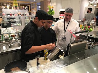 The smell of freshly cooked dough, warm butter and melted chocolate is what the Year 11 Hospitality students encountered as they completed their first industry work placements. This industry experience gives students the opportunity to develop and learn new skills.