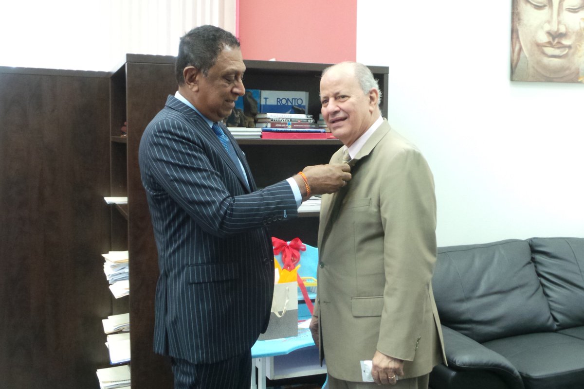OfChaguanas's tweet photo. His Excellency Jose A. Serulle, Ambassador of the Dominican Republic paid a courtesy visit to His Worship Mayor Gopaul Boodhan last Thursday.
During the visit, H.E. met with members of the Chaguanas Inter Agency Team. https://t.co/MoGLrCK6wh