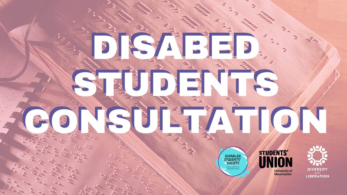 Reminder that this Friday 10th May is our Disabled Students' Consultation! Come and share your thoughts about how the university could be better for disabled people! facebook.com/events/3346355…