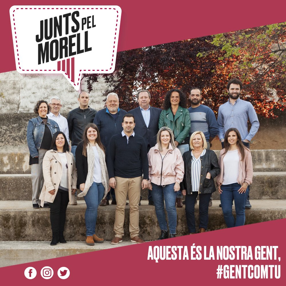 JuntspelMorell's tweet photo. ➠ Aquest és el nostre EQUIP; plural, preparat, amb experiència i amb les piles carregades per tirar endavant un projecte il·lusionador! ✅ 
😀El nostre repte és EL MORELL i el nostre objectiu els MORELLENCS i MORELLENQUES! #GentComTu #elMorell #somdelMorell #Morell https://t.co/CxmBSo1mH2
