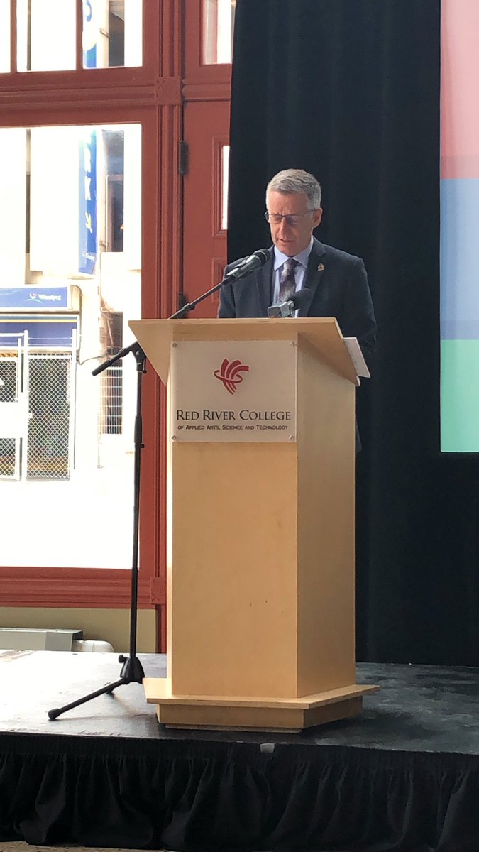 NAOSHMB's tweet image. “You are making Manitoba a safer place for workers,” said @Min_Pedersen as he addressed the crowd at the #NAOSHWeek2019 launch.