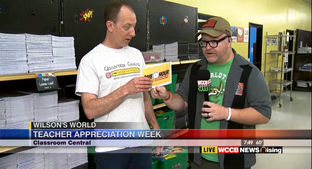 WilsonsWorld's tweet photo. Kicked off Teacher Appreciation Week with a #WMOG at @classrmcentral!! #HonorYourTeacher https://t.co/ygAte1SvY9