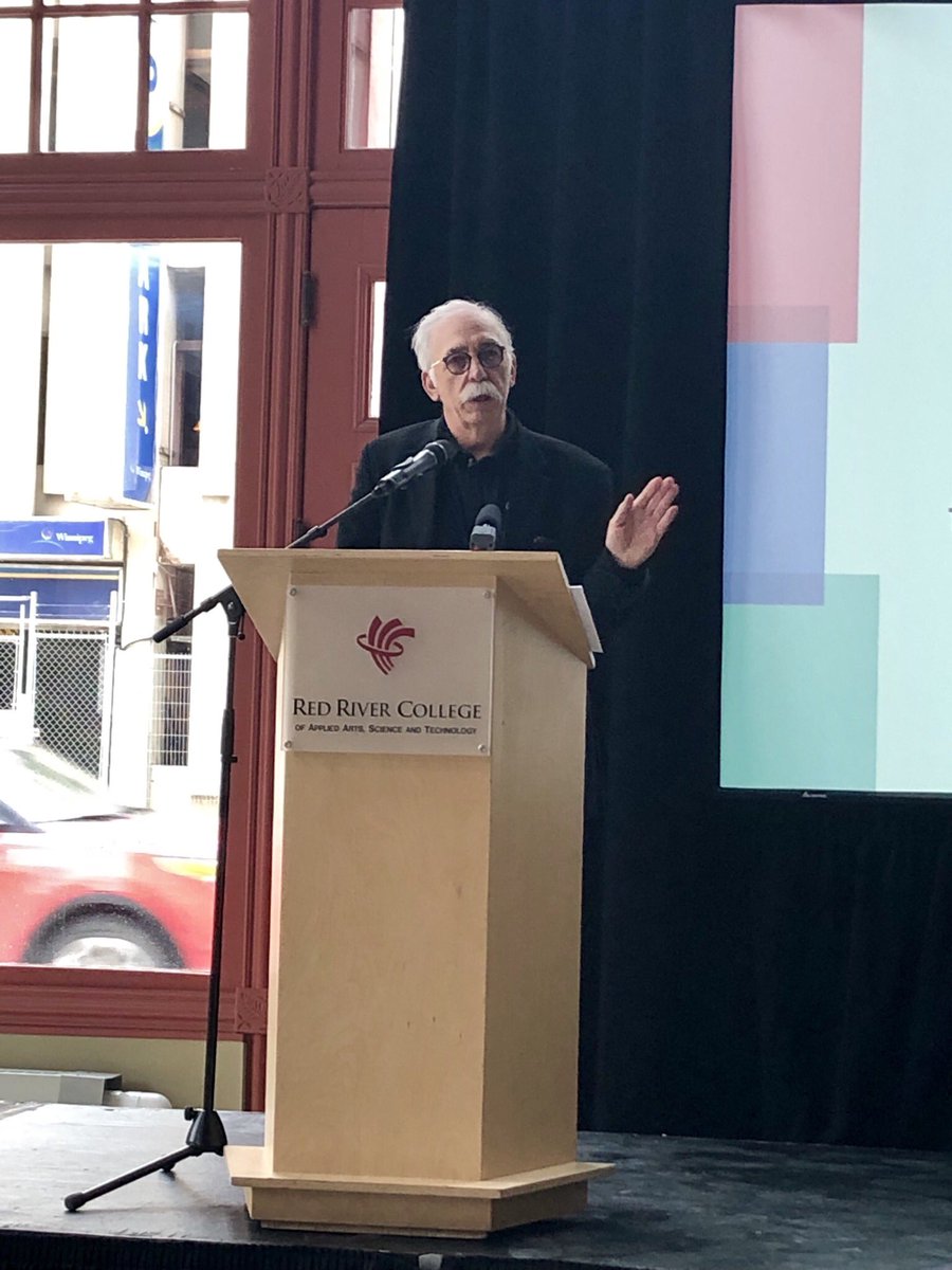 NAOSHMB's tweet image. Harvey Wasiuta of Employment and Social Development Canada addresses the crowd. “This week, we get to speak more directly about safety in the workplace,” but Harvey says NAOSH week is every week for ESDC; they’re always thinking about how to keep people safe at work in Manitoba.