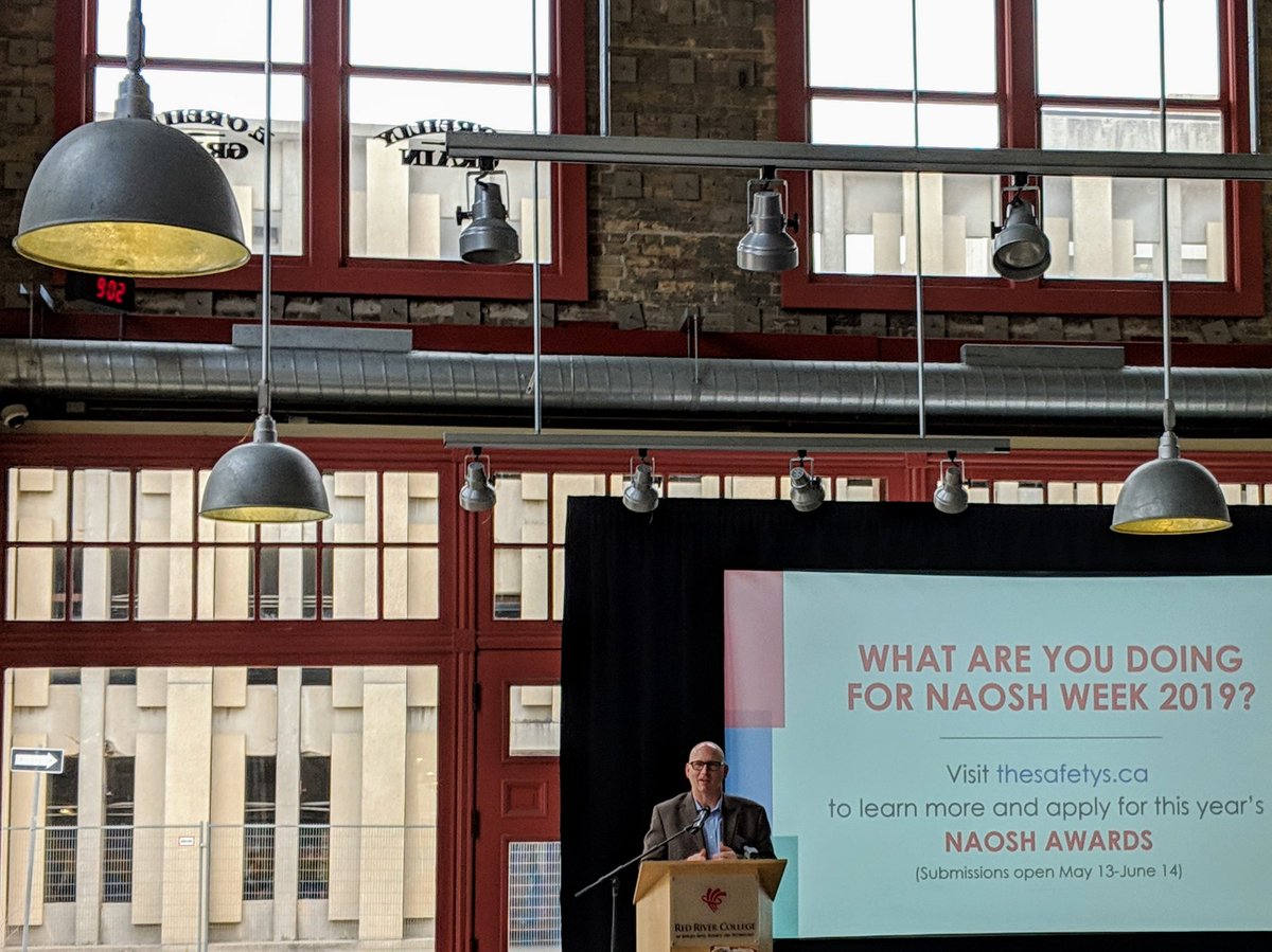 mfl_ohc's tweet image. OHC is at the kick-off to #NAOSHWeek2019. Great to hear from @SAFEWorkMb's Jamie Hall about the six dimensions of a thriving safety culture. Learn more here: bit.ly/2PNPRWM